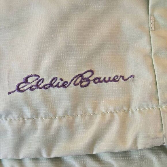 Eddie Bauer Womens WeatherEdge Hooded Rain Jacket Light Green 2XL - Picture 4 of 12